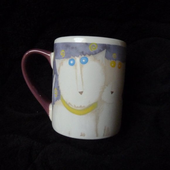 2 DEBI HRON COOL CATS COFFEE TEA MUGS HTF - Picture 4 of 4